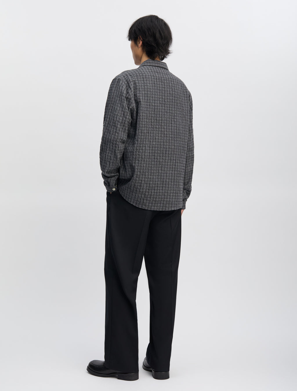 ANOTHER Overshirt 1.0 JPN : Grey/Black Stripe