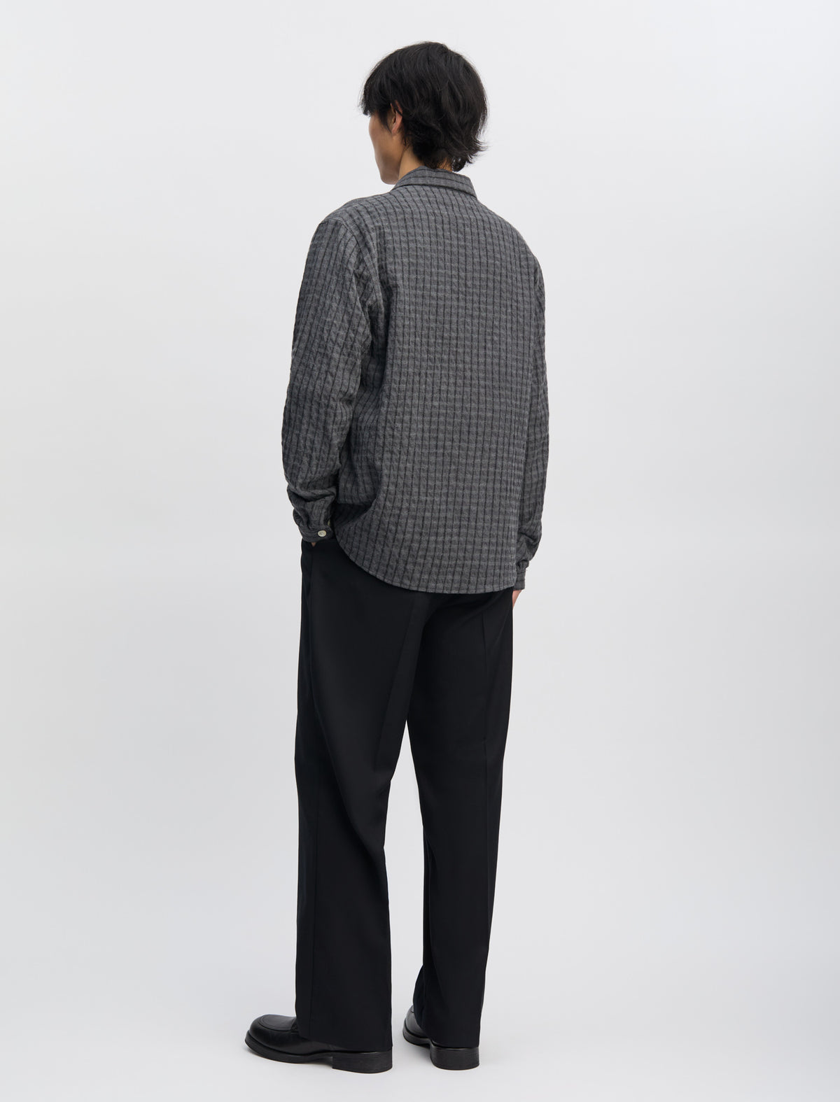 ANOTHER Overshirt 1.0 JPN : Grey/Black Stripe
