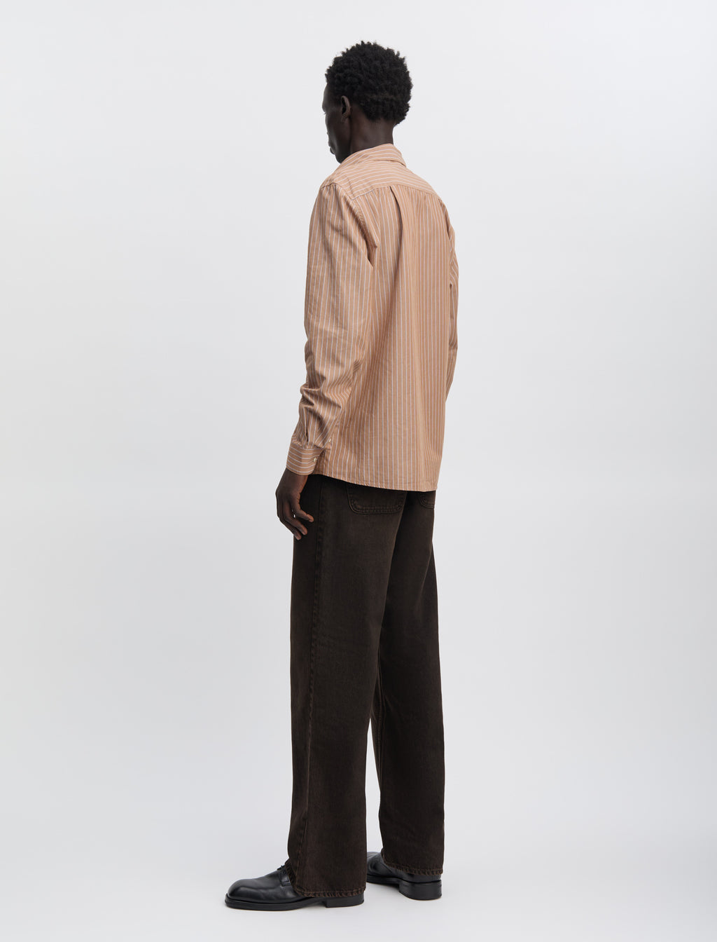 ANOTHER SHIRT 3.0 BROWN WHITE STRIPE