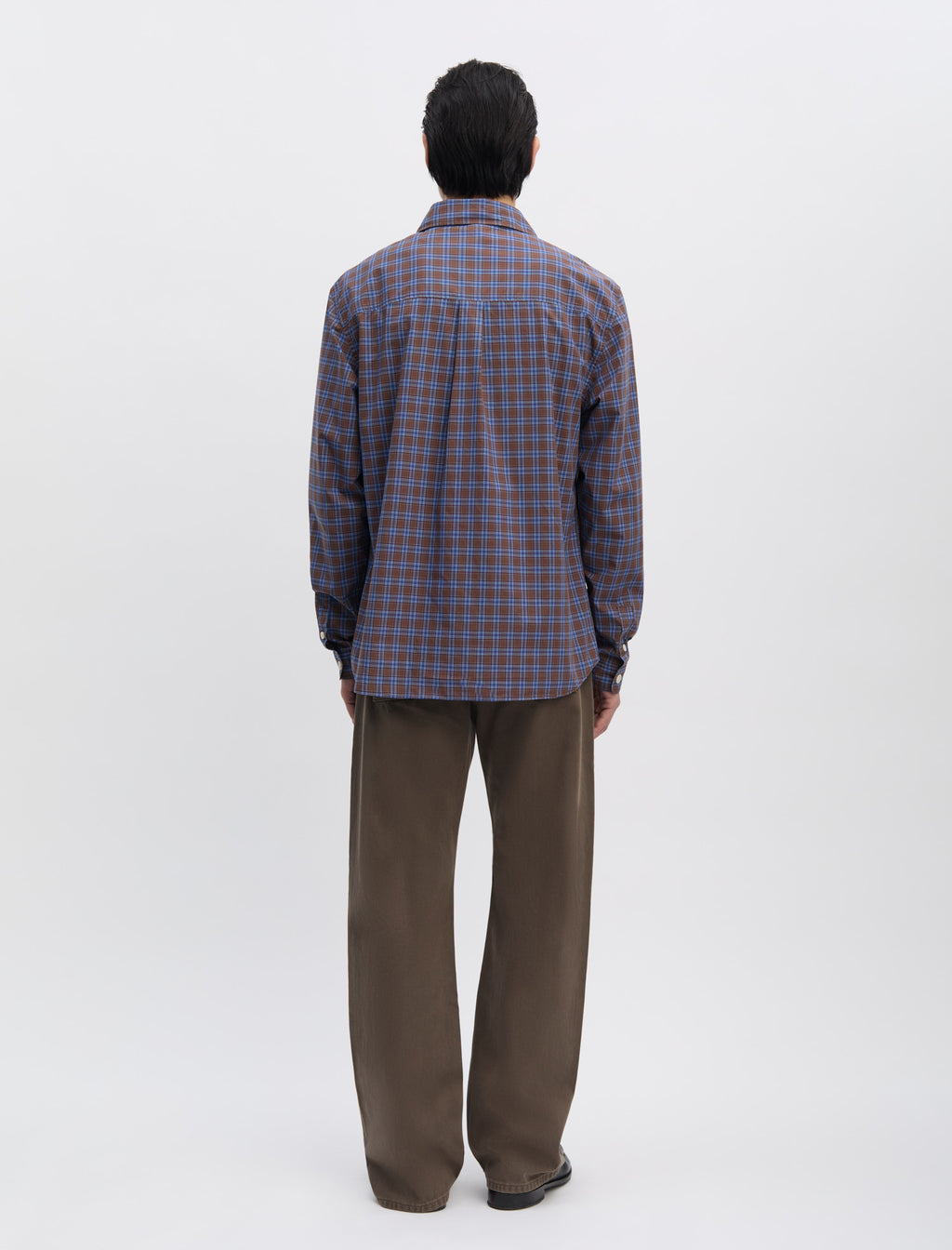 ANOTHER SHIRT 4.0 BROWN BLUE CHECK