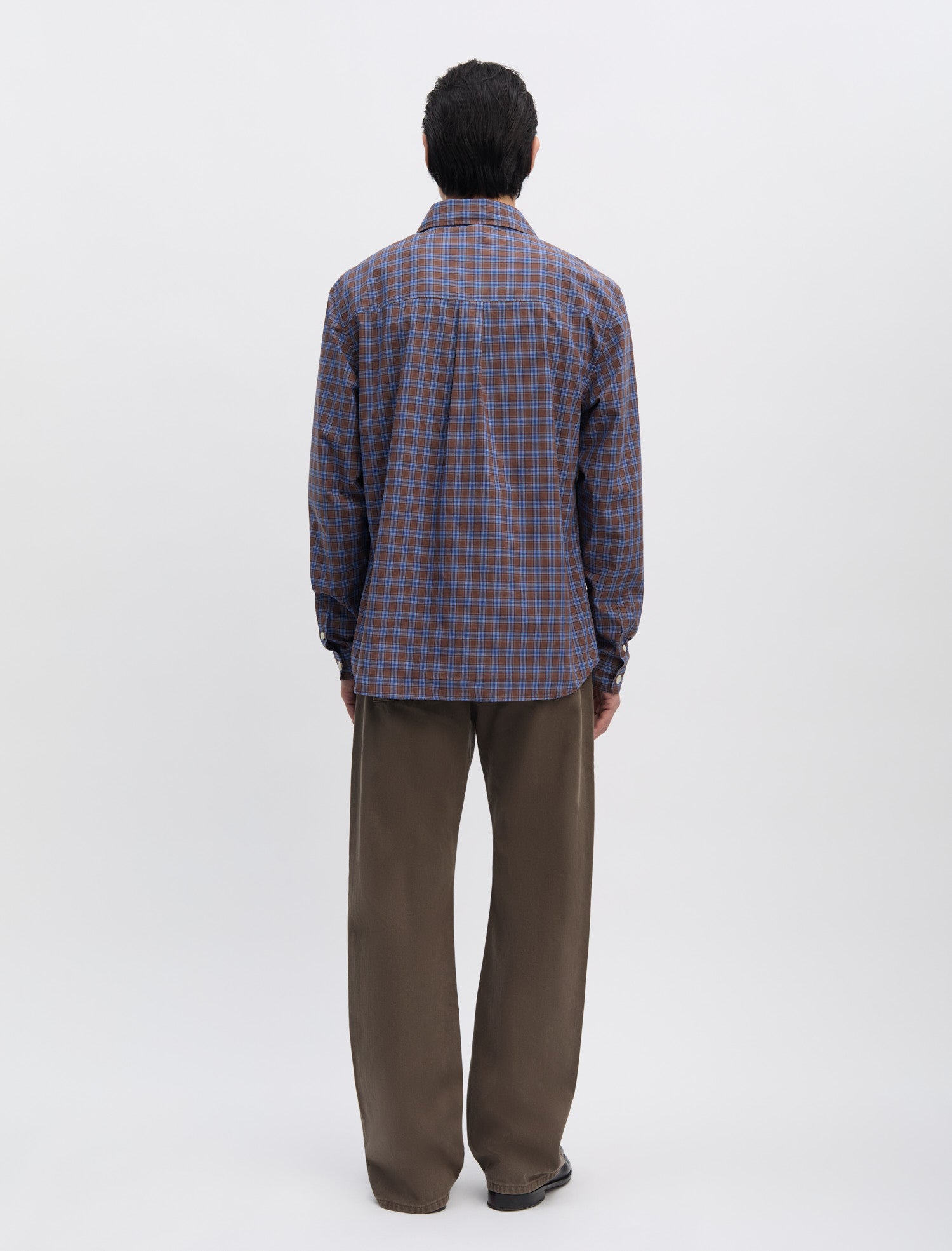 ANOTHER SHIRT 4.0 BROWN BLUE CHECK