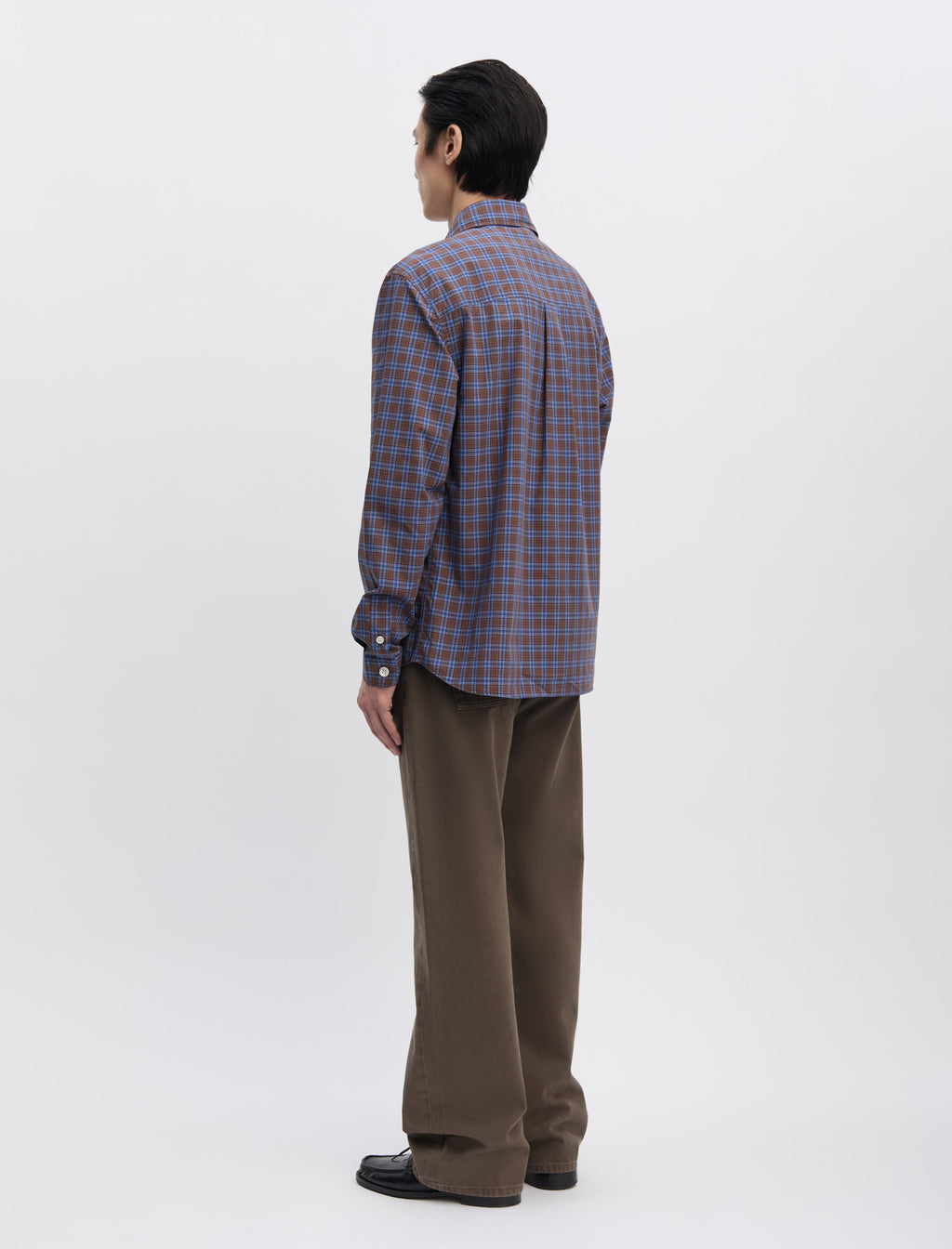 ANOTHER SHIRT 4.0 BROWN BLUE CHECK