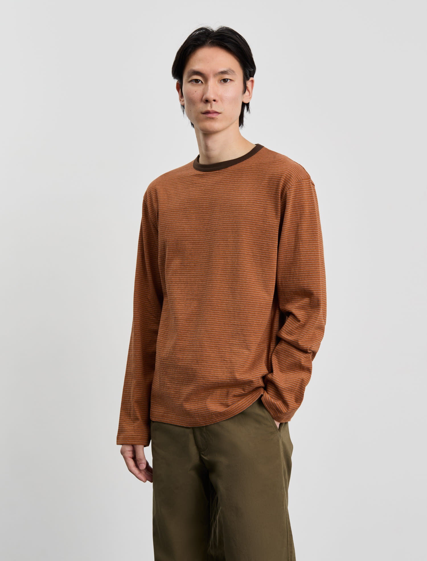 ANOTHER T-SHIRT 3.0 JPN, RUST STRIPE