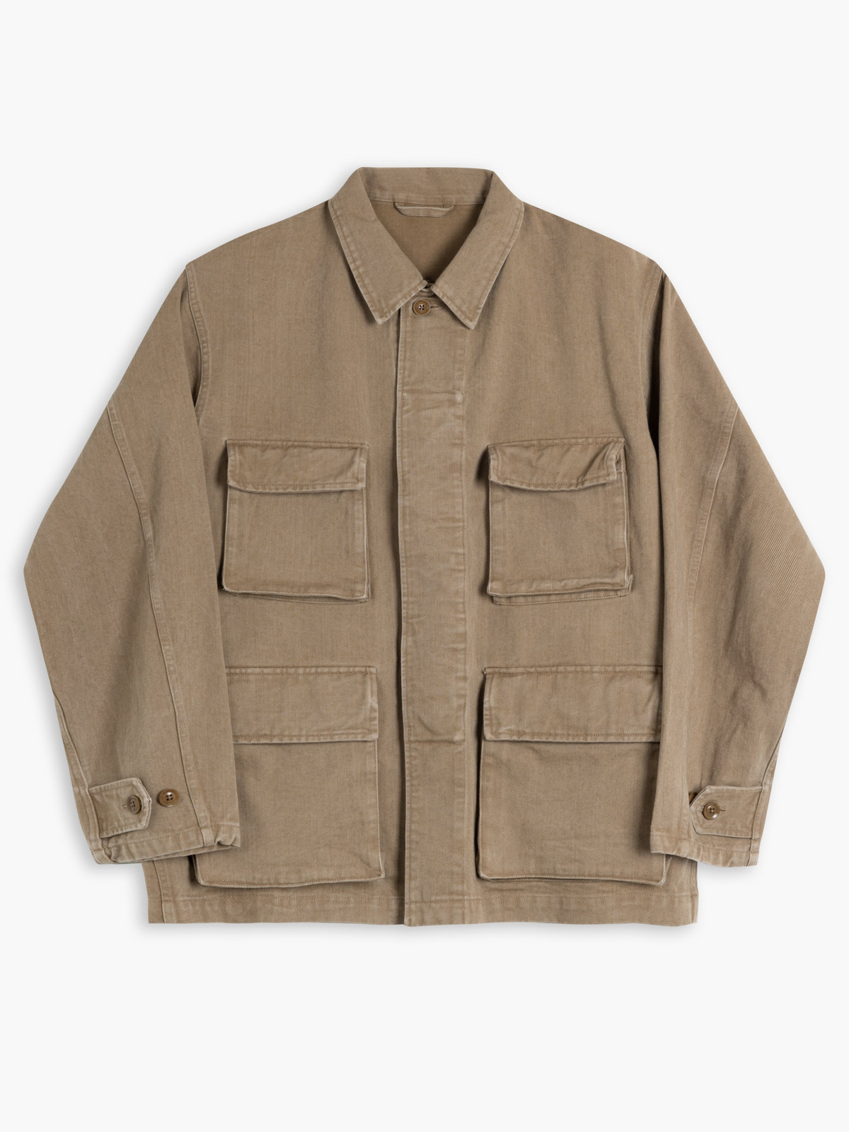 KAI FIELD JACKET : WASHED DARK KHAKI