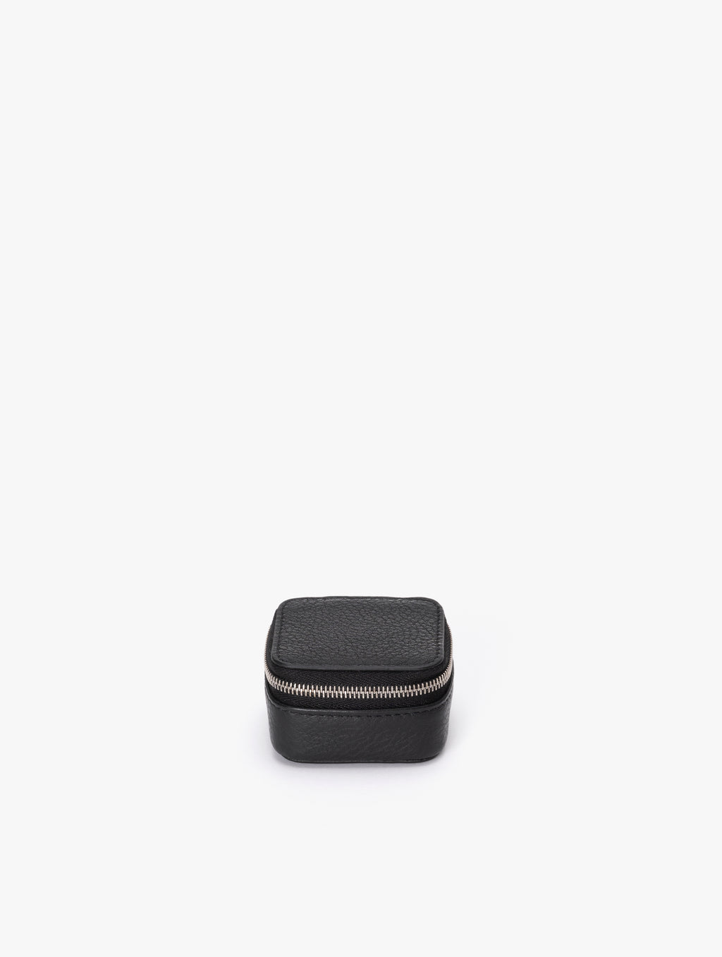 COW LEATHER SMALL CONTAINER A : BLACK
