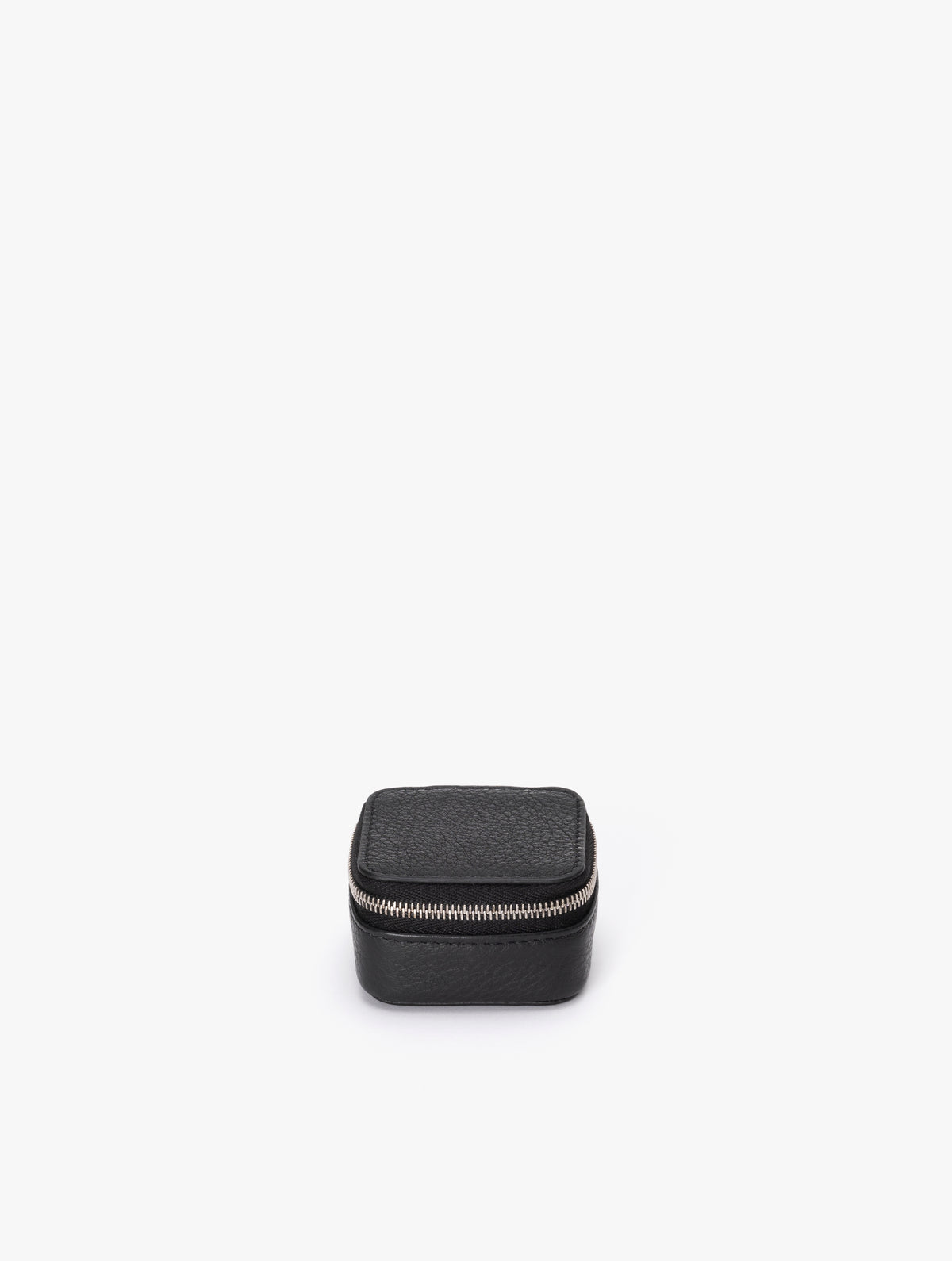 COW LEATHER SMALL CONTAINER A : BLACK