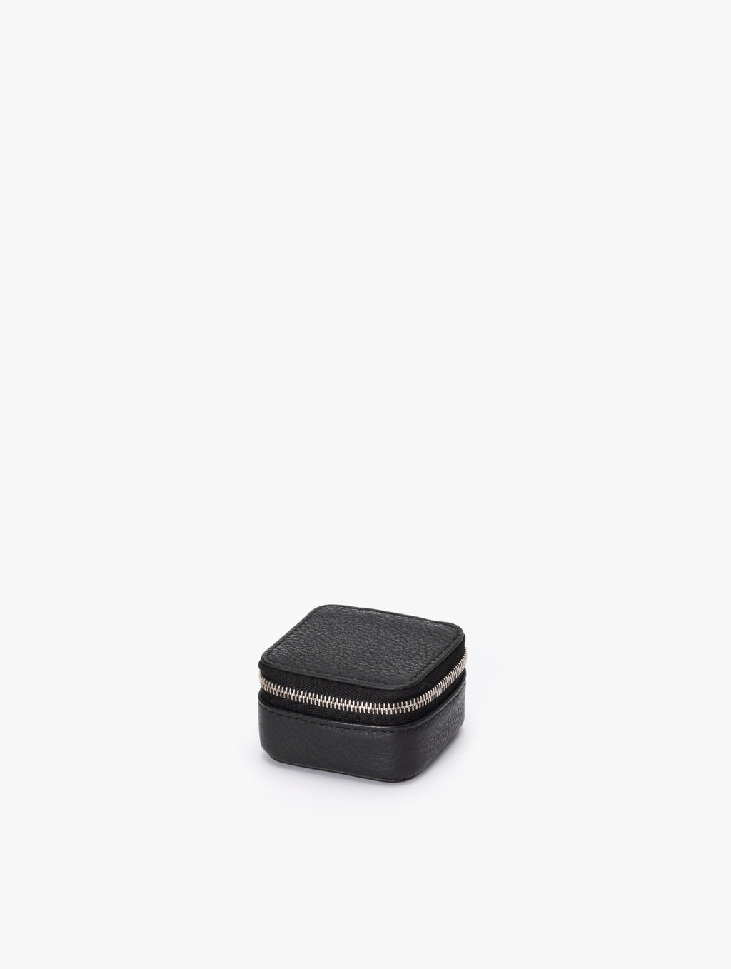 COW LEATHER SMALL CONTAINER A : BLACK