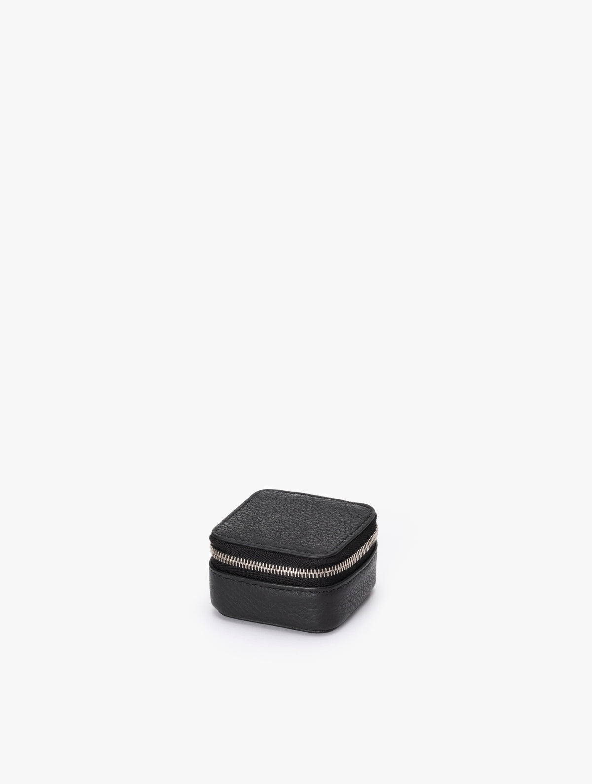 COW LEATHER SMALL CONTAINER A : BLACK