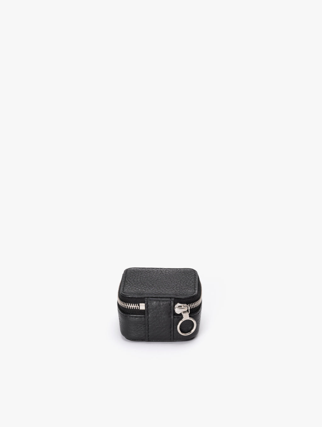 COW LEATHER SMALL CONTAINER A : BLACK