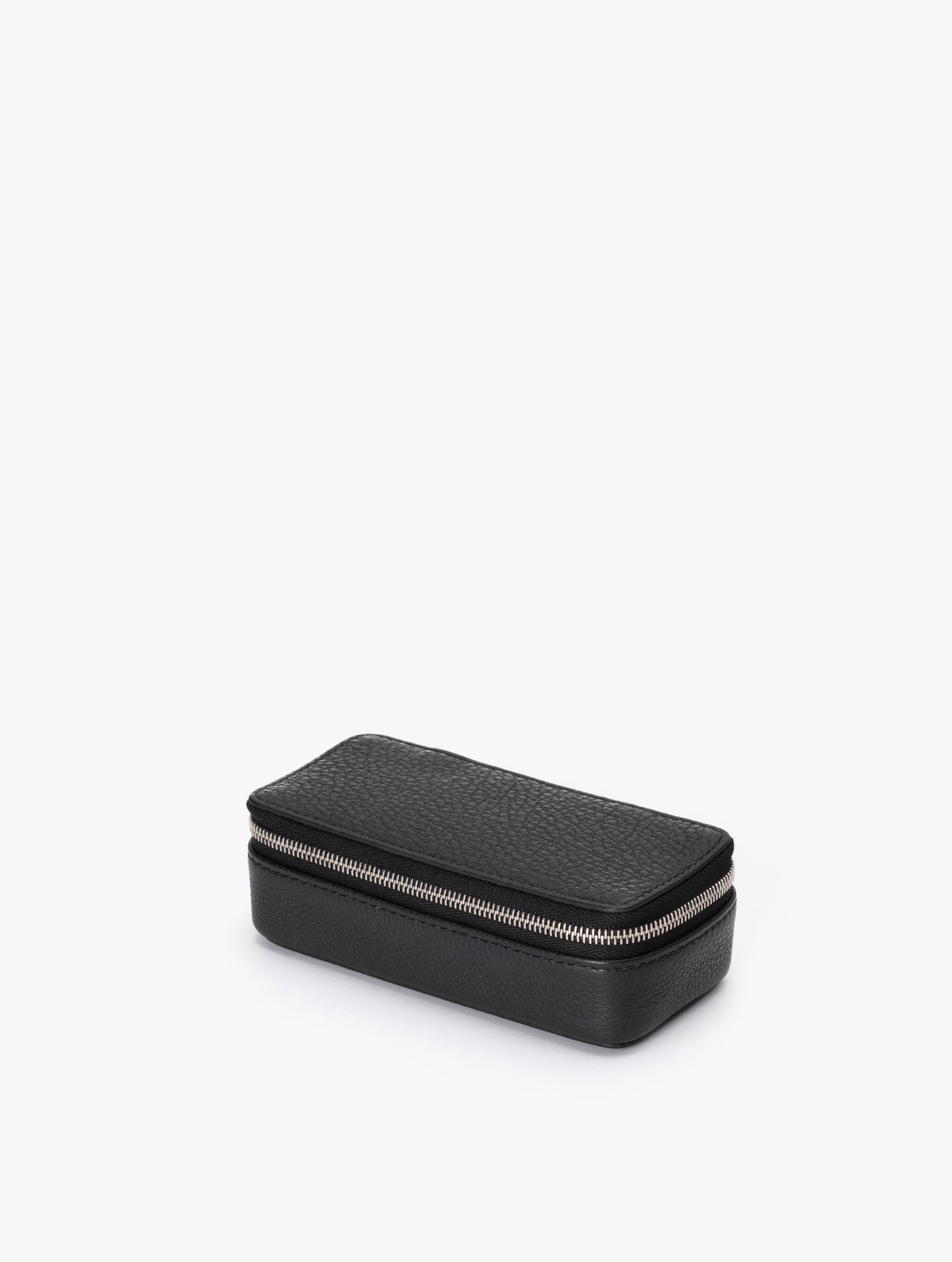 COW LEATHER SMALL CONTAINER B : BLACK