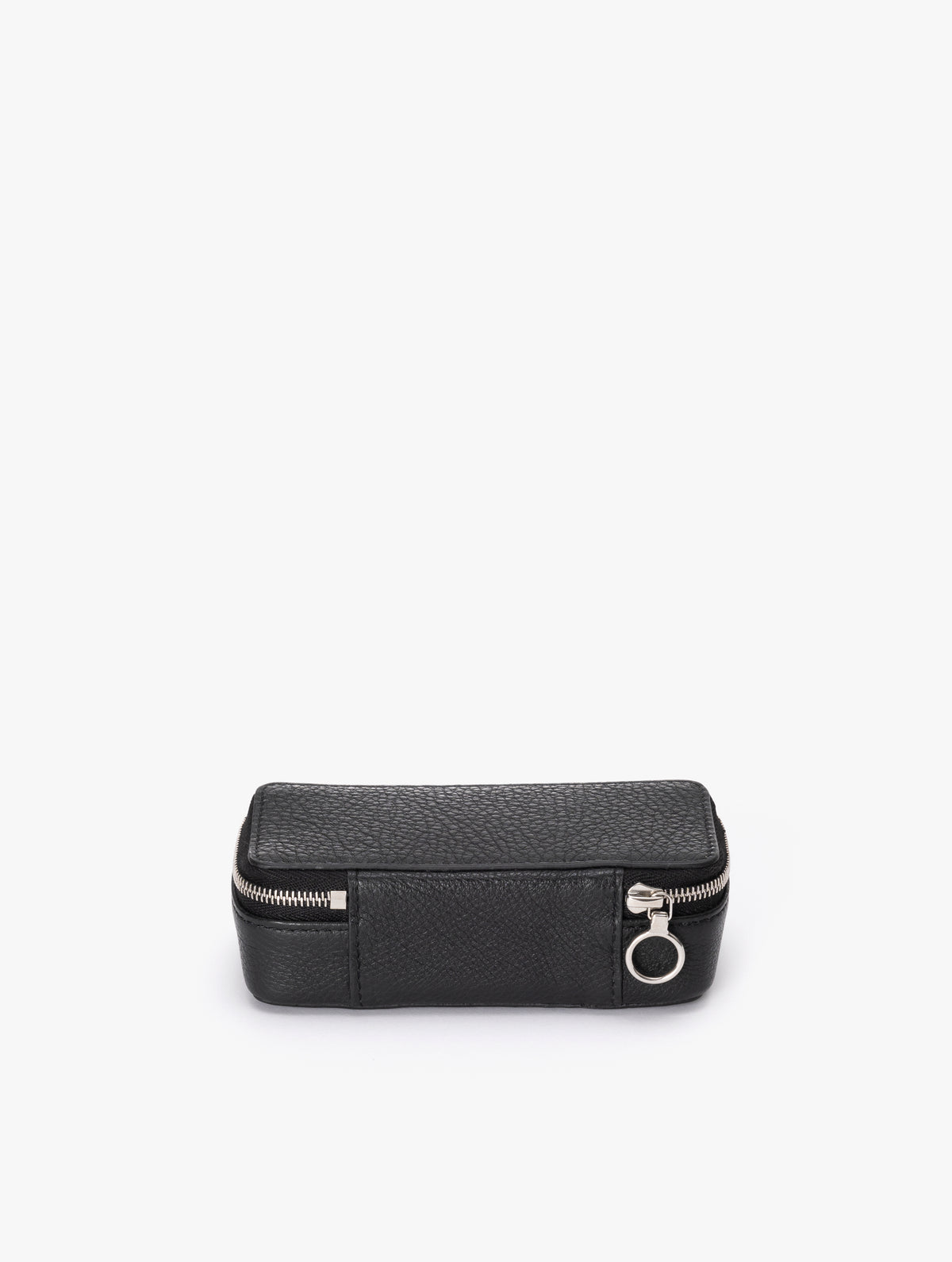 COW LEATHER SMALL CONTAINER B : BLACK
