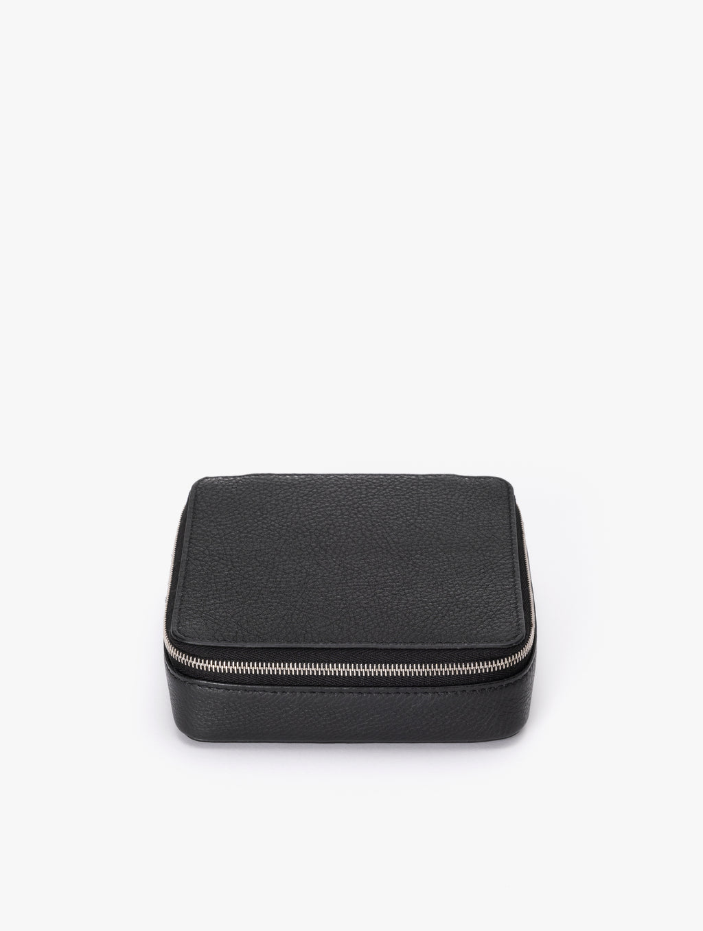 COW LEATHER SMALL CONTAINER C : BLACK