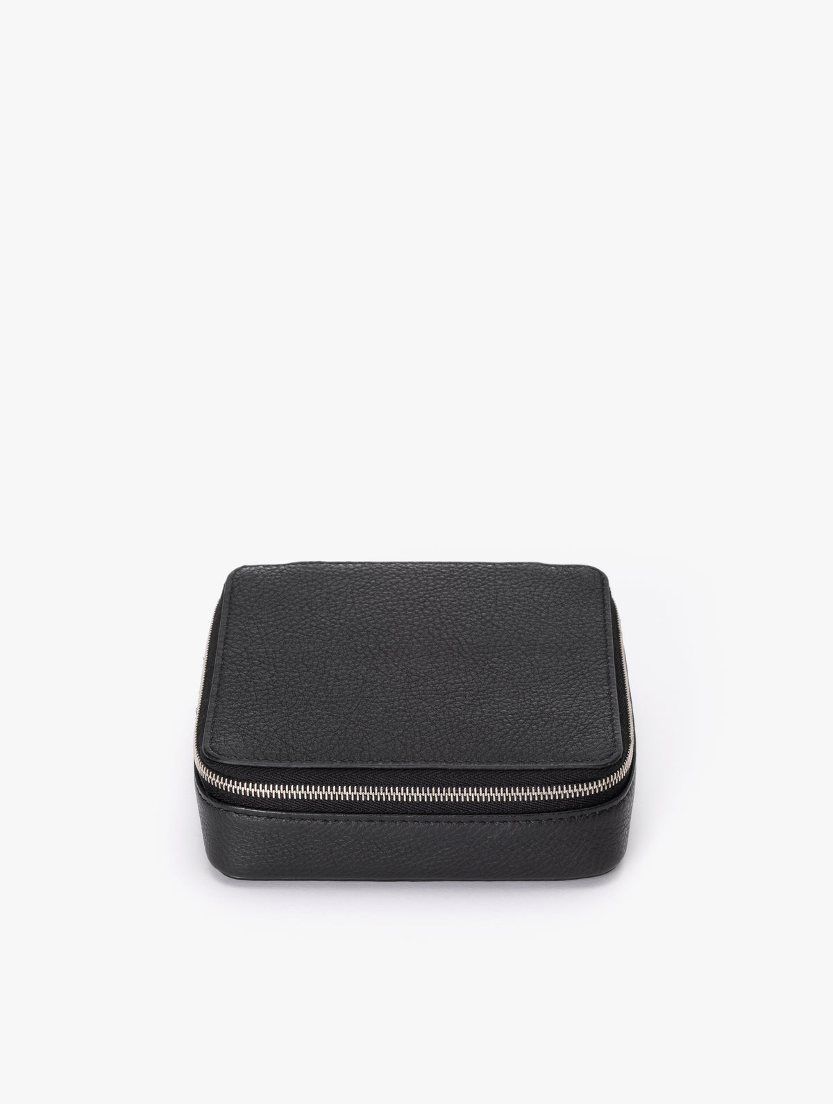 COW LEATHER SMALL CONTAINER C : BLACK