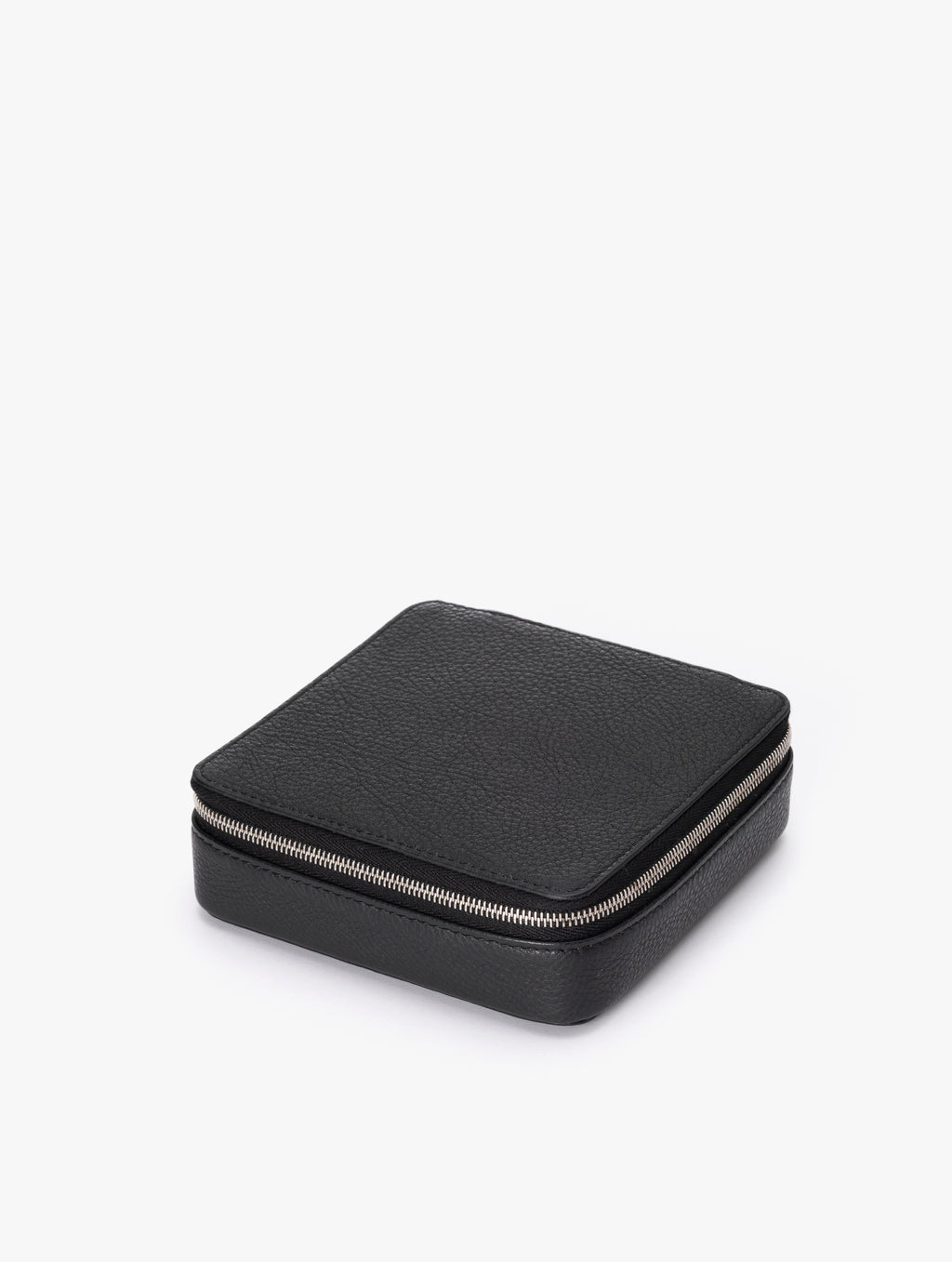 COW LEATHER SMALL CONTAINER C : BLACK