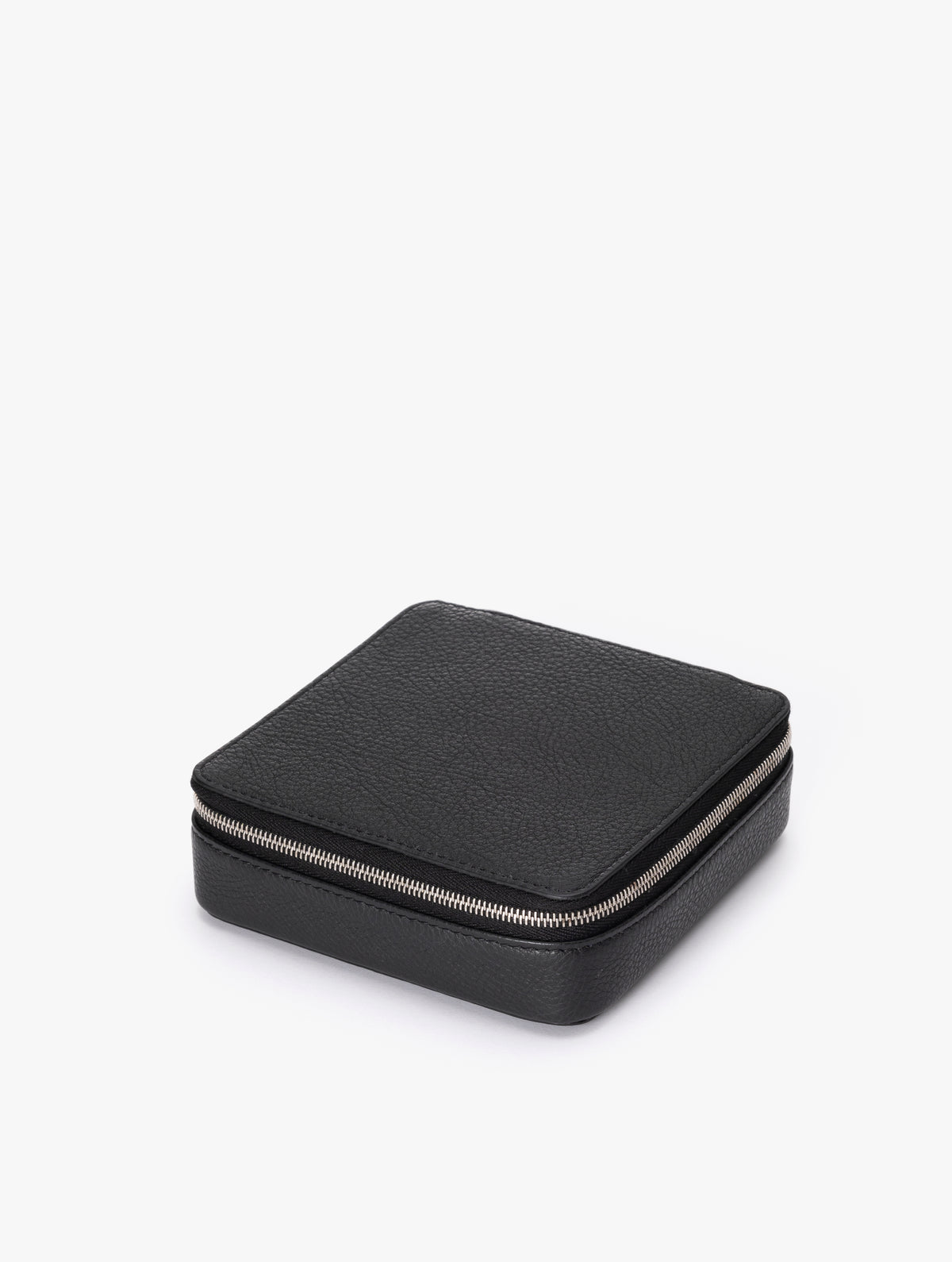 COW LEATHER SMALL CONTAINER C : BLACK