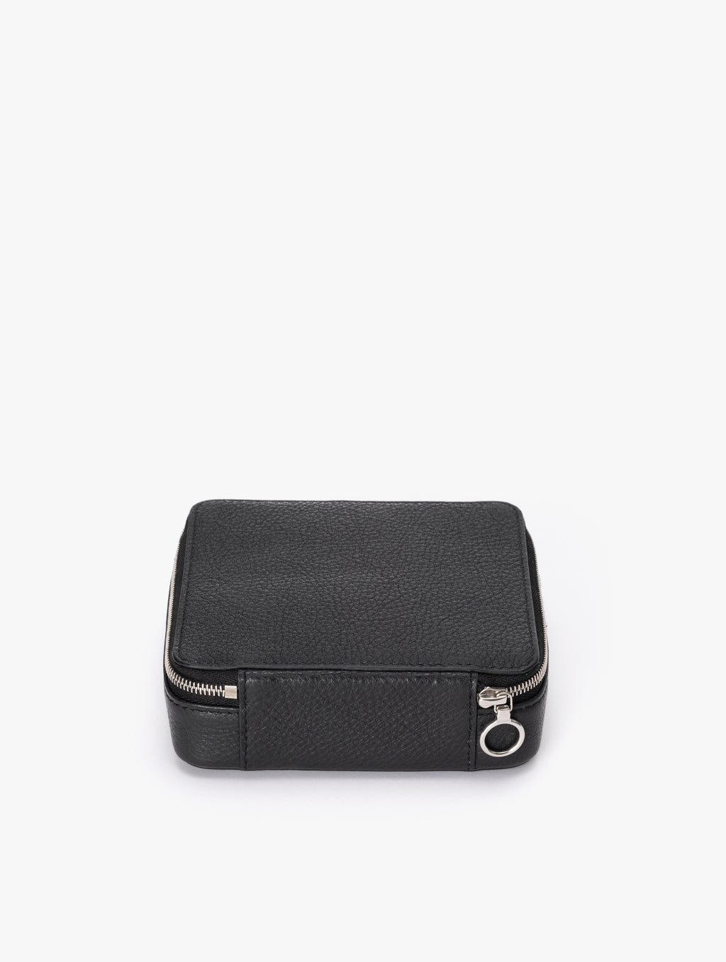 COW LEATHER SMALL CONTAINER C : BLACK
