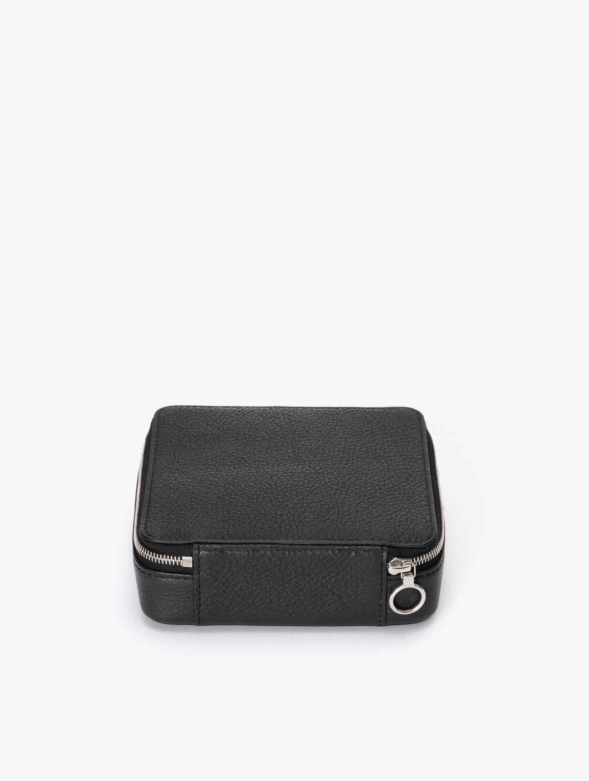 COW LEATHER SMALL CONTAINER C : BLACK