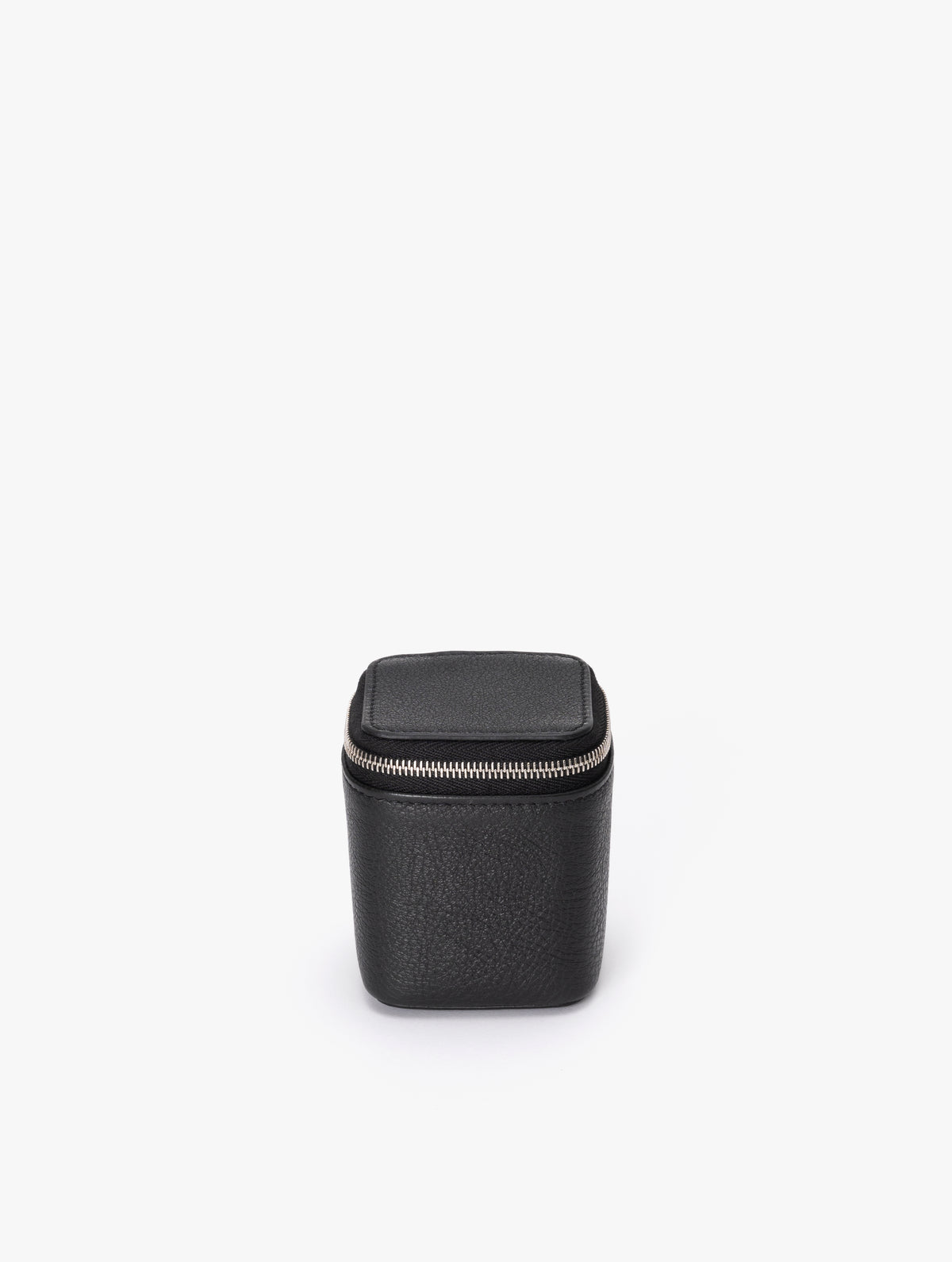 COW LEATHER SMALL CONTAINER D : BLACK
