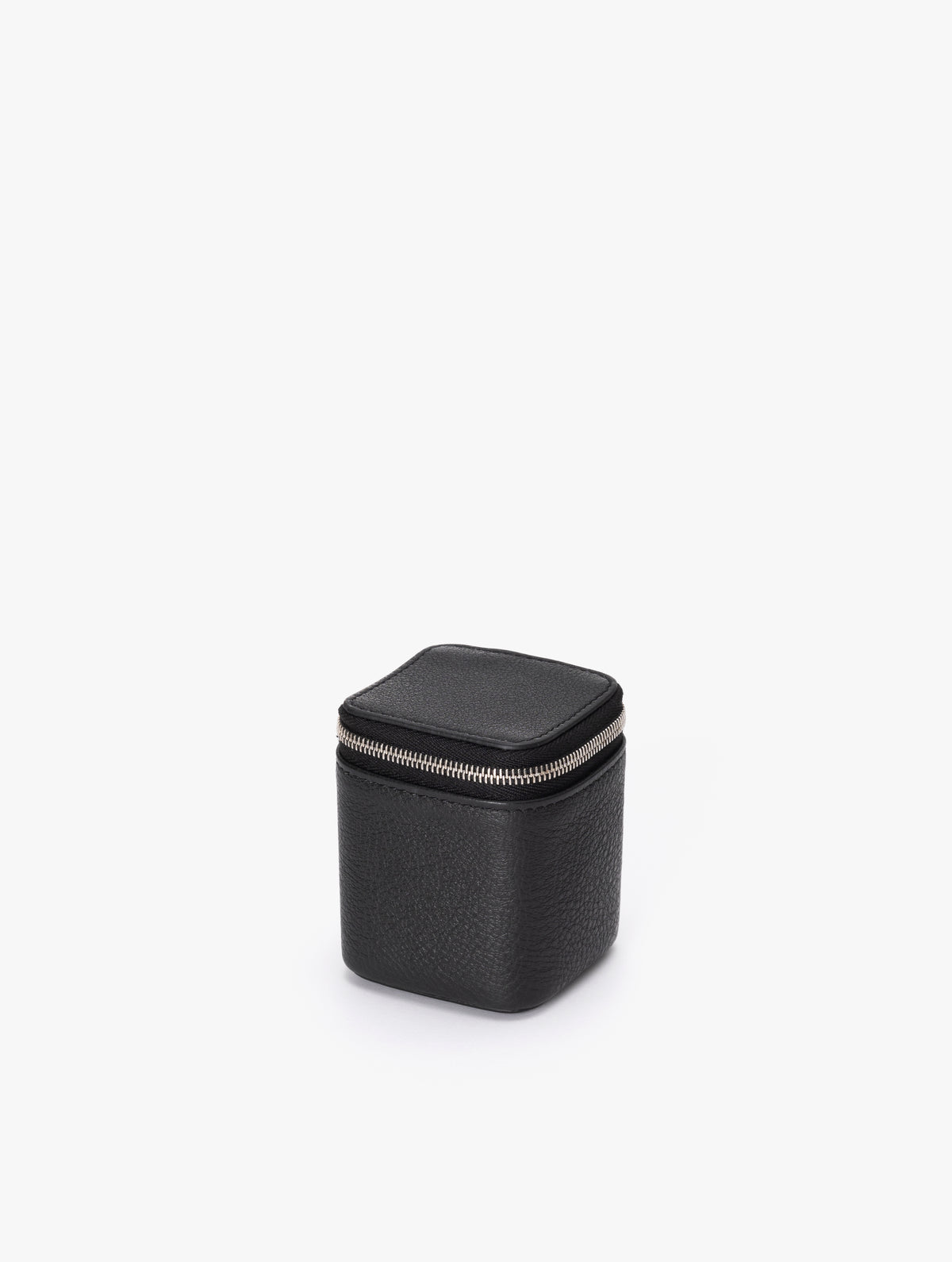 COW LEATHER SMALL CONTAINER D : BLACK