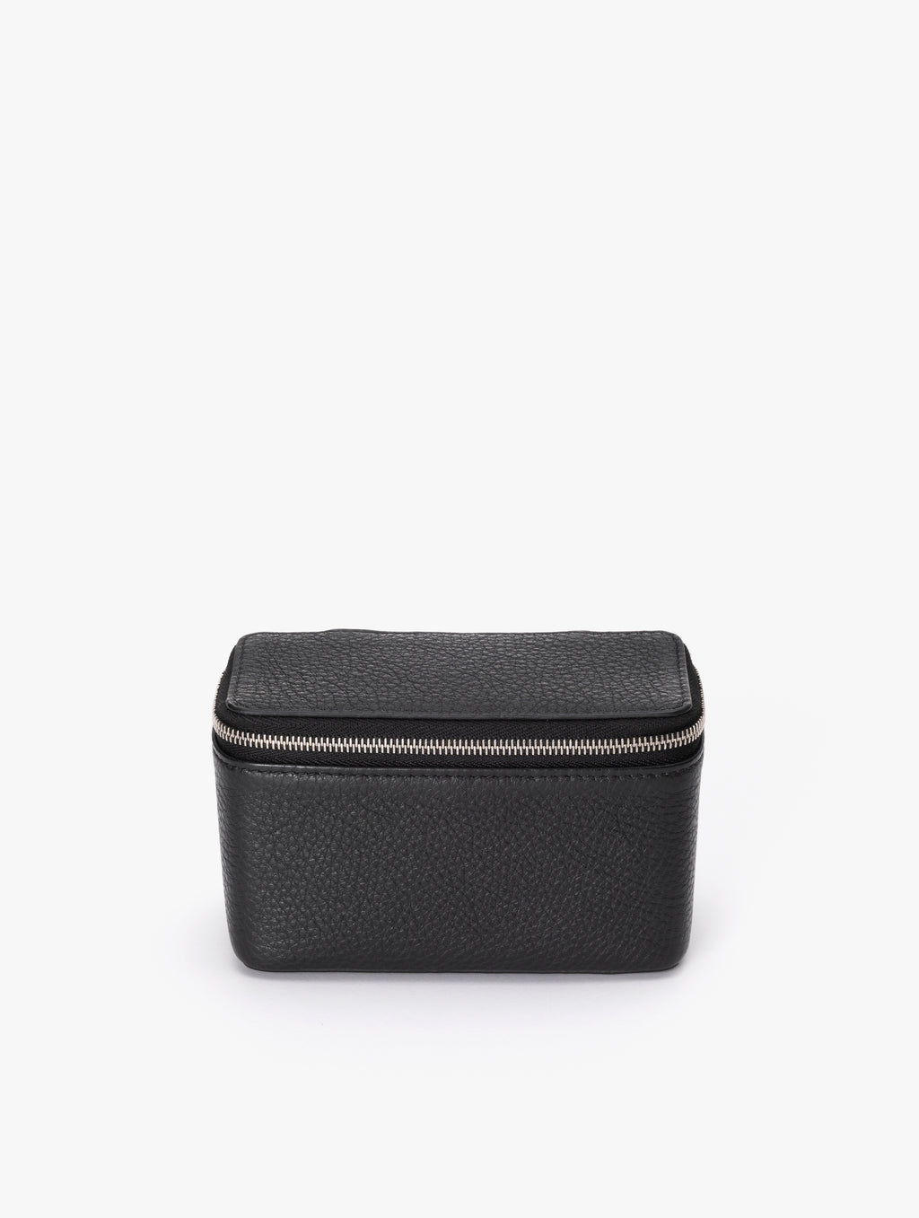 COW LEATHER SMALL CONTAINER E : BLACK