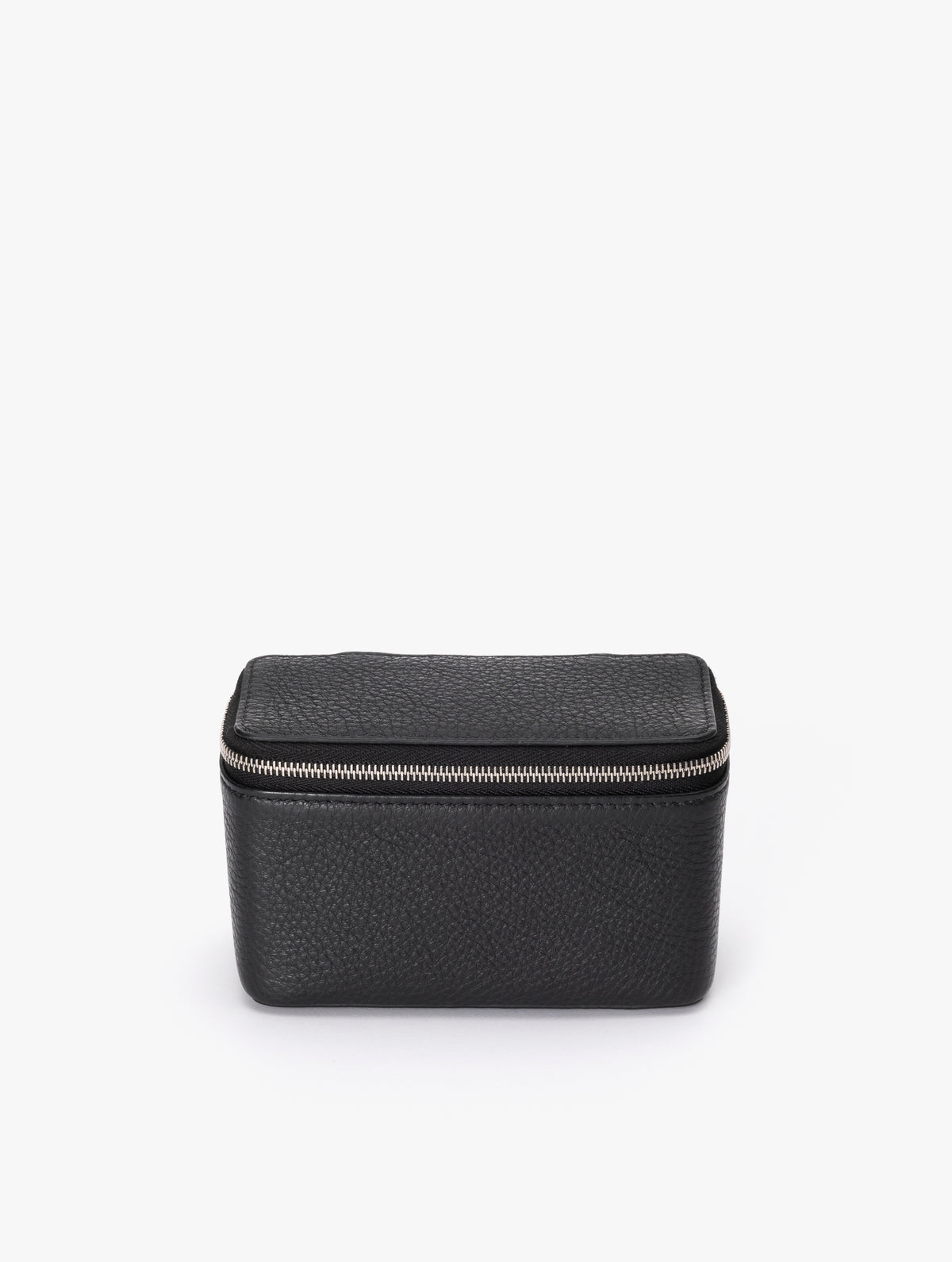 COW LEATHER SMALL CONTAINER E : BLACK