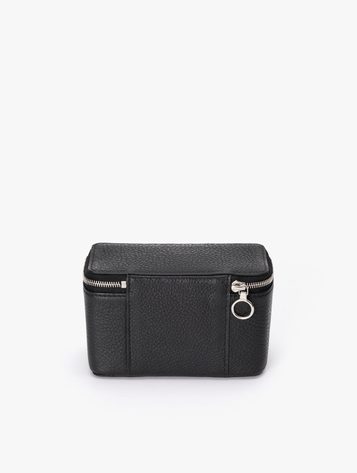 COW LEATHER SMALL CONTAINER E : BLACK