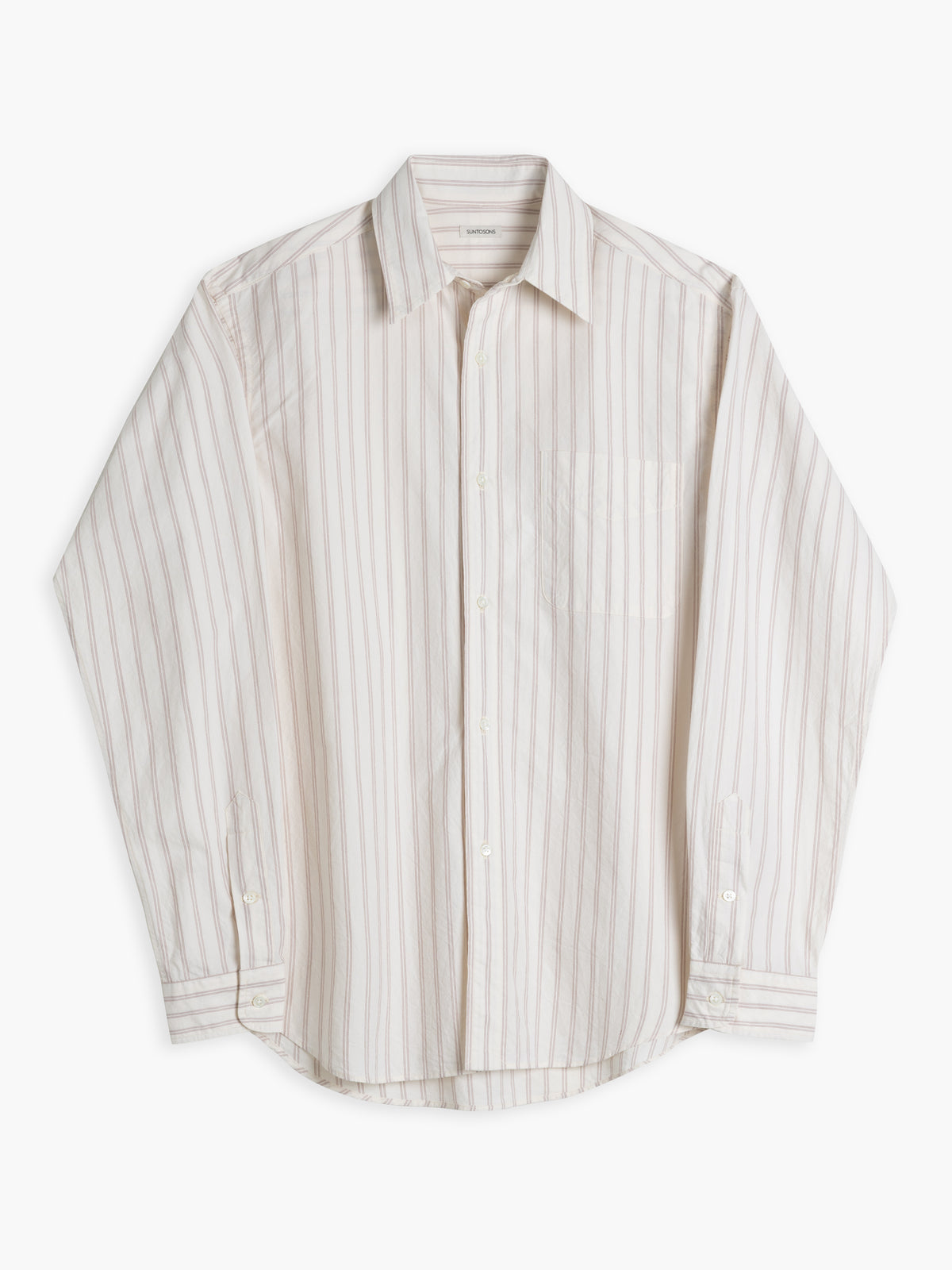 IVOR REGULAR COLLAR SHIRT : RED STRIPE
