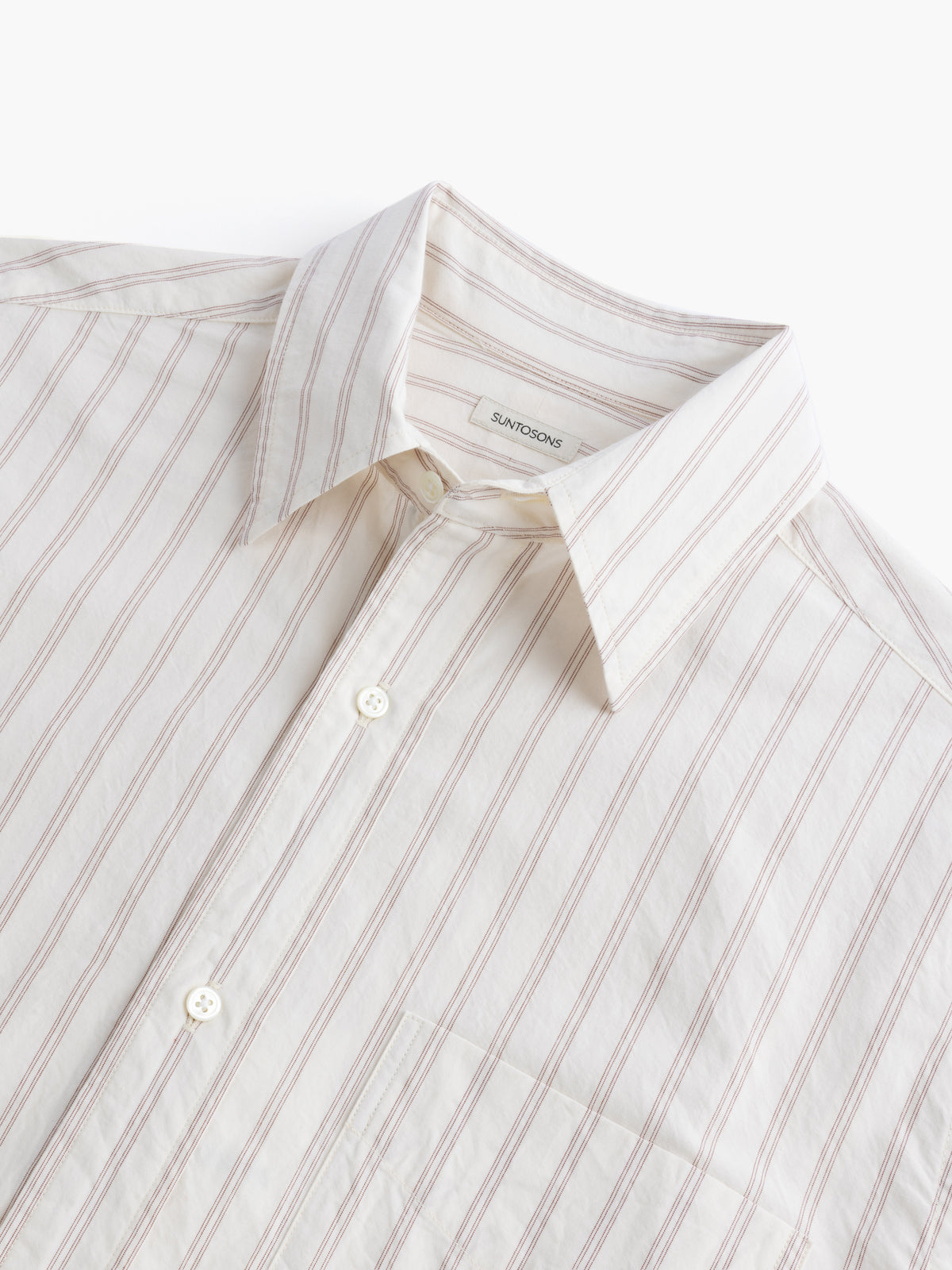 IVOR REGULAR COLLAR SHIRT : RED STRIPE