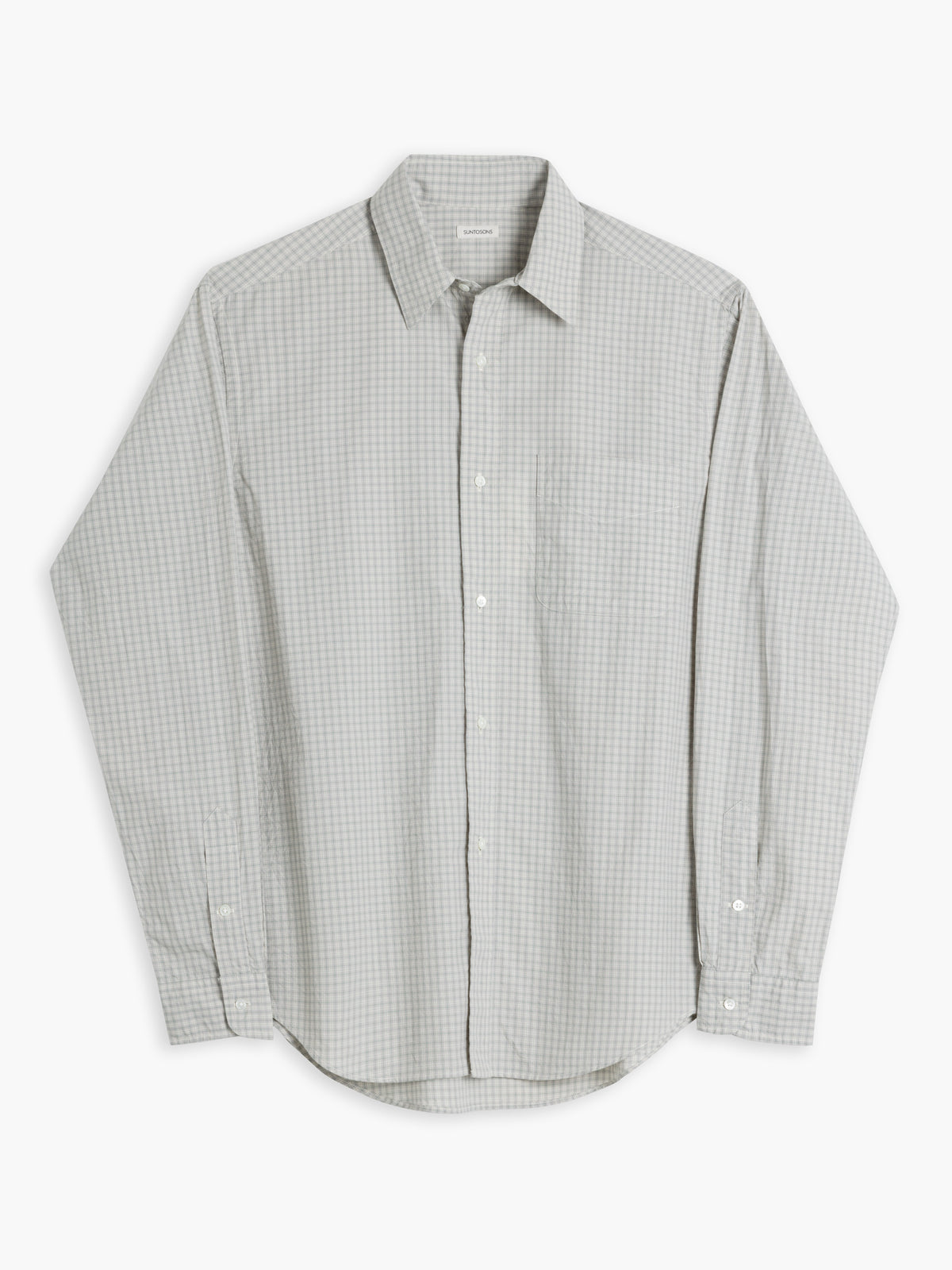 IVOR REGULAR COLLAR SHIRT : GREEN PANE CHECK