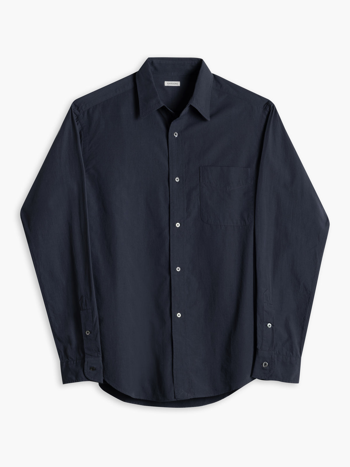 IVOR REGULAR COLLAR SHIRT : CHARCOAL BLUE
