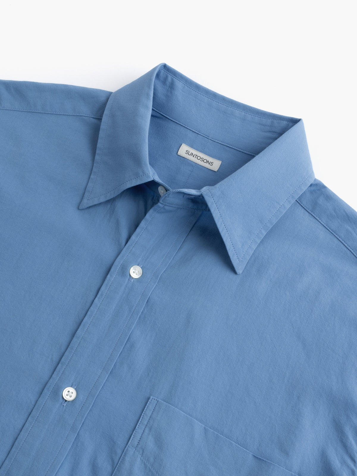 IVOR REGULAR COLLAR SHIRT : SAXE BLUE